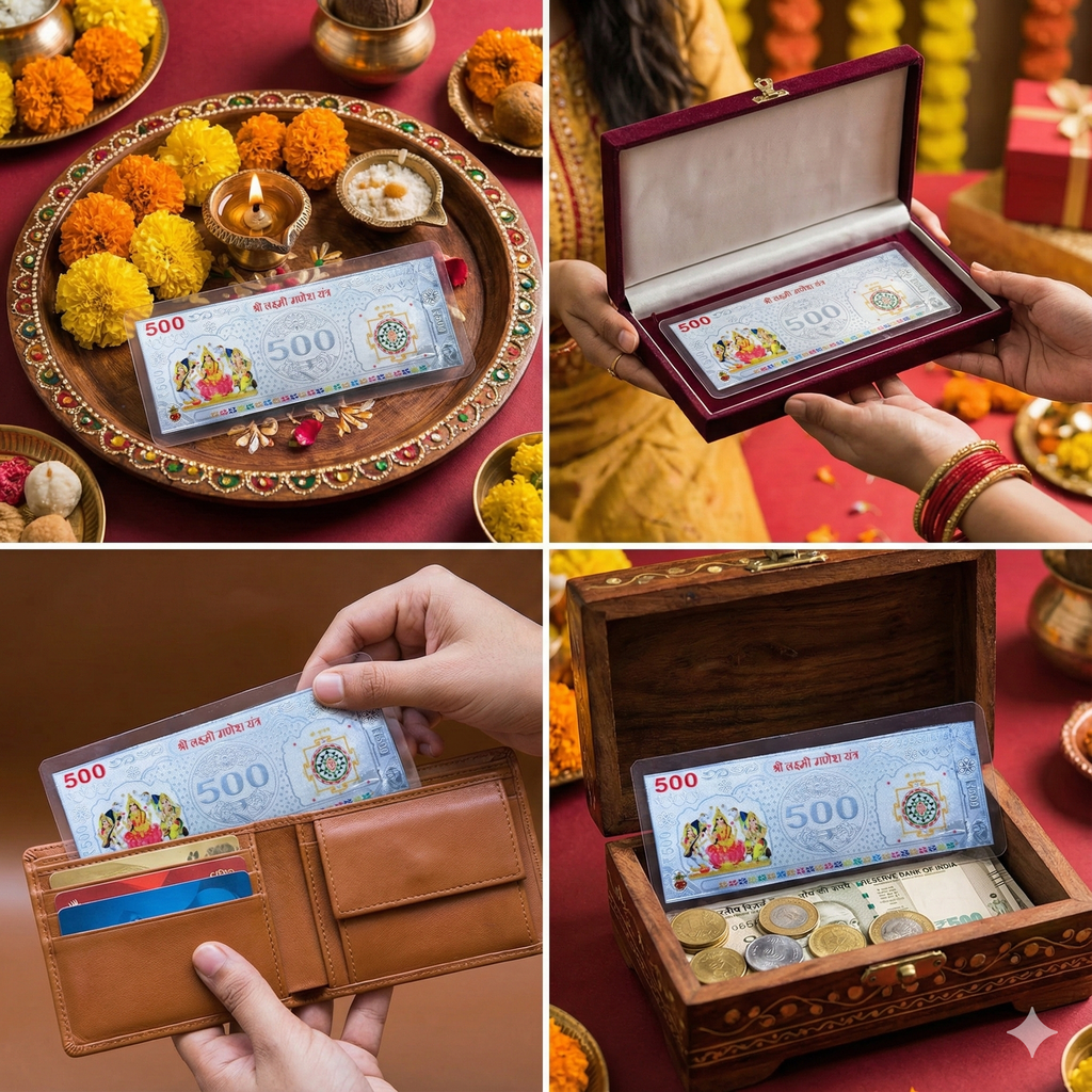 Pure Silver ₹500 Note – Lakshmi Ganesh Prosperity Edition