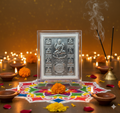 Ashta Lakshmi Yantra – 999 Pure Silver Frame