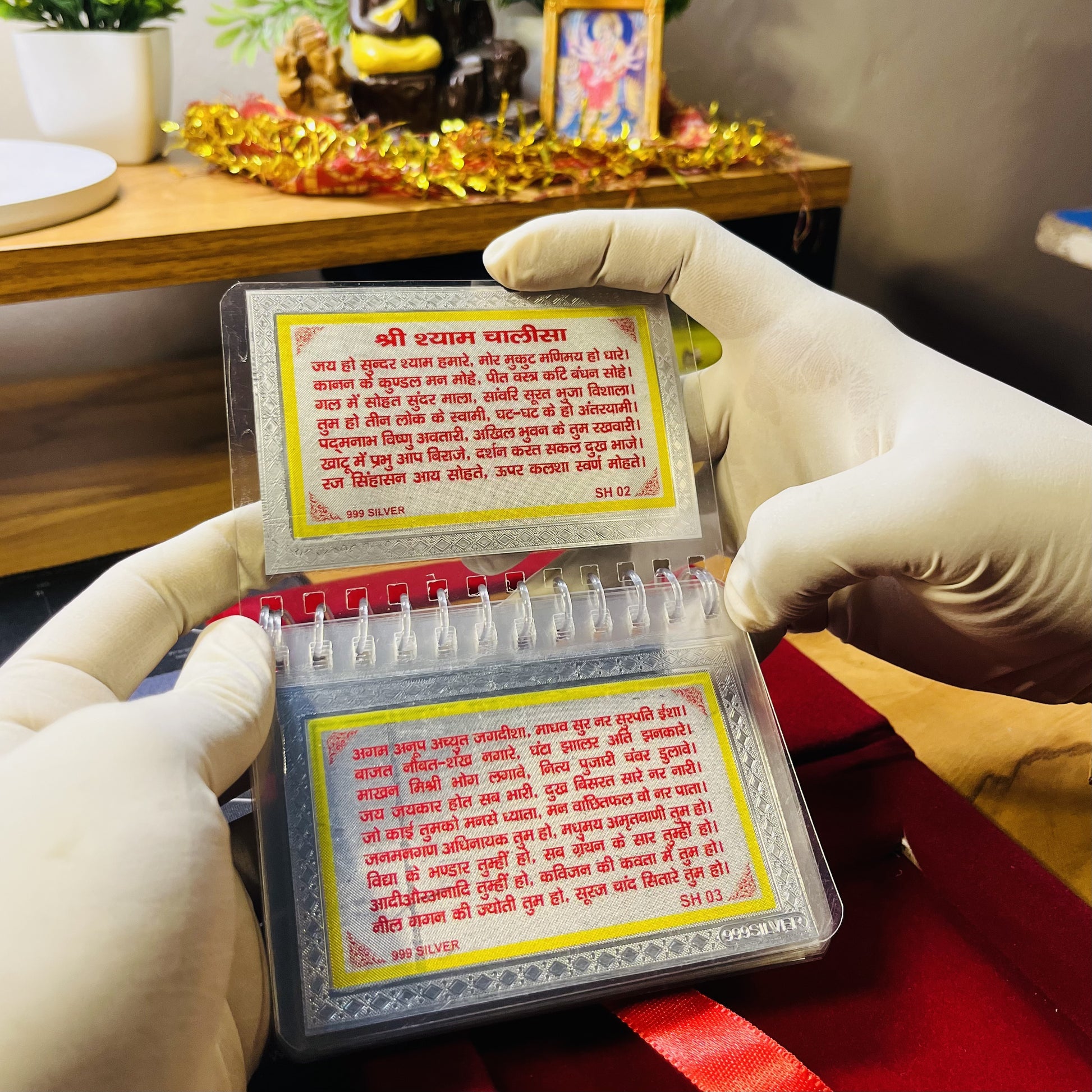 999 Pure Silver Khatu Shyam Chalisa with Aarti Book | Grace of Shyam Baba | Laati