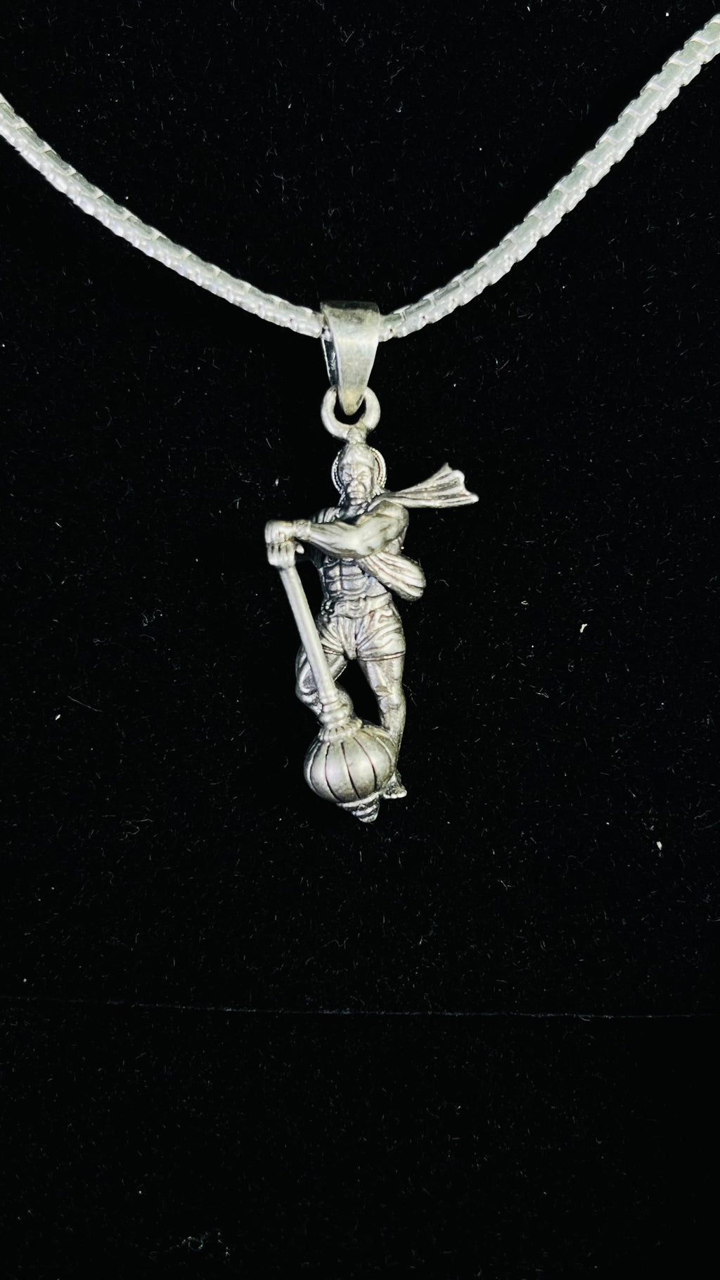 92.5 Sterling Silver Warrior Hanuman Pendant – Symbol of Strength & Protection