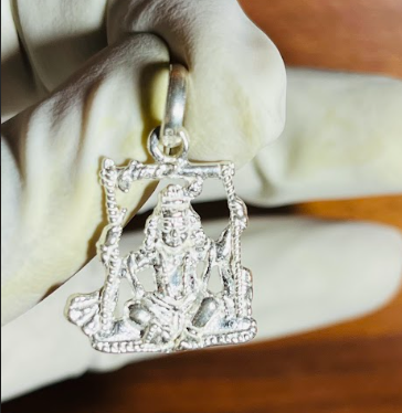 🧡 Bal Krishna Jhula Pendant – Pure Silver | Divine Swing Design of Laddu Gopal