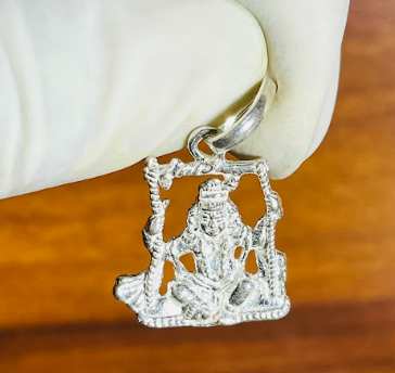 🧡 Bal Krishna Jhula Pendant – Pure Silver | Divine Swing Design of Laddu Gopal