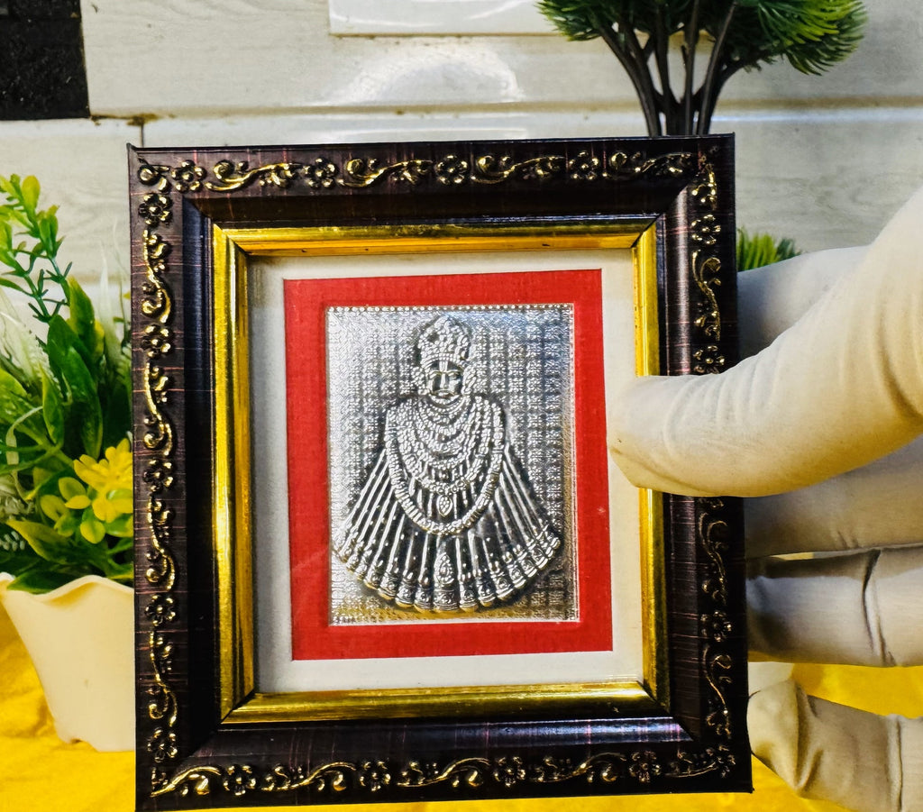 999 Silver Khatu Shyam Ji Divine Blessings Frame