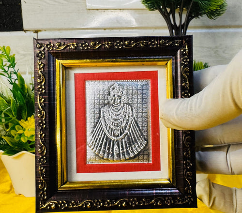 999 Silver Khatu Shyam Ji Divine Blessings Frame