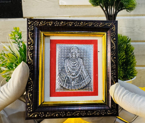 999 Silver Khatu Shyam Ji Divine Blessings Frame