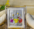 999 Silver Shiv Parivar Divine Frame – Encased in Crystal